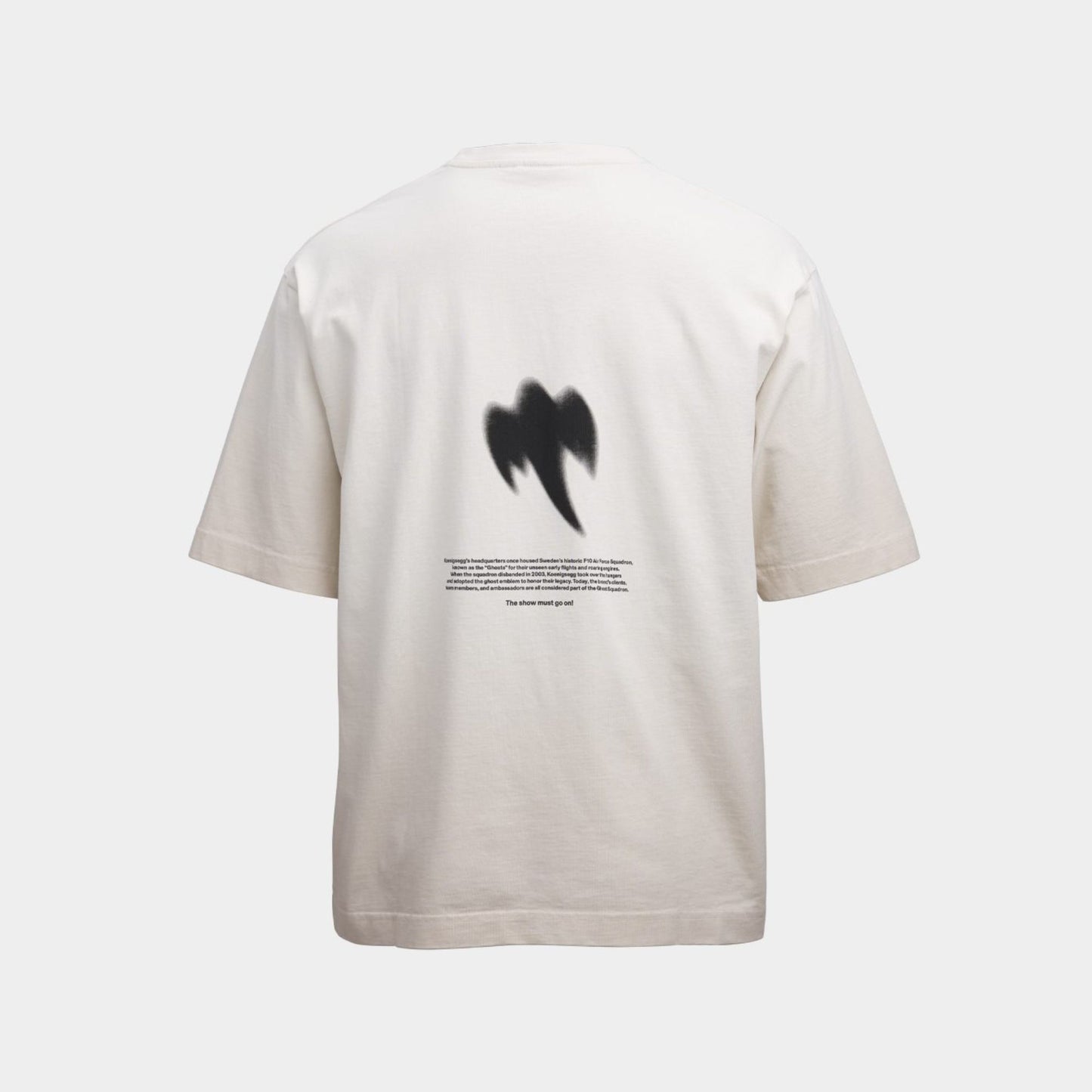 Koenigsegg Blurred Ghost Tee in Beige