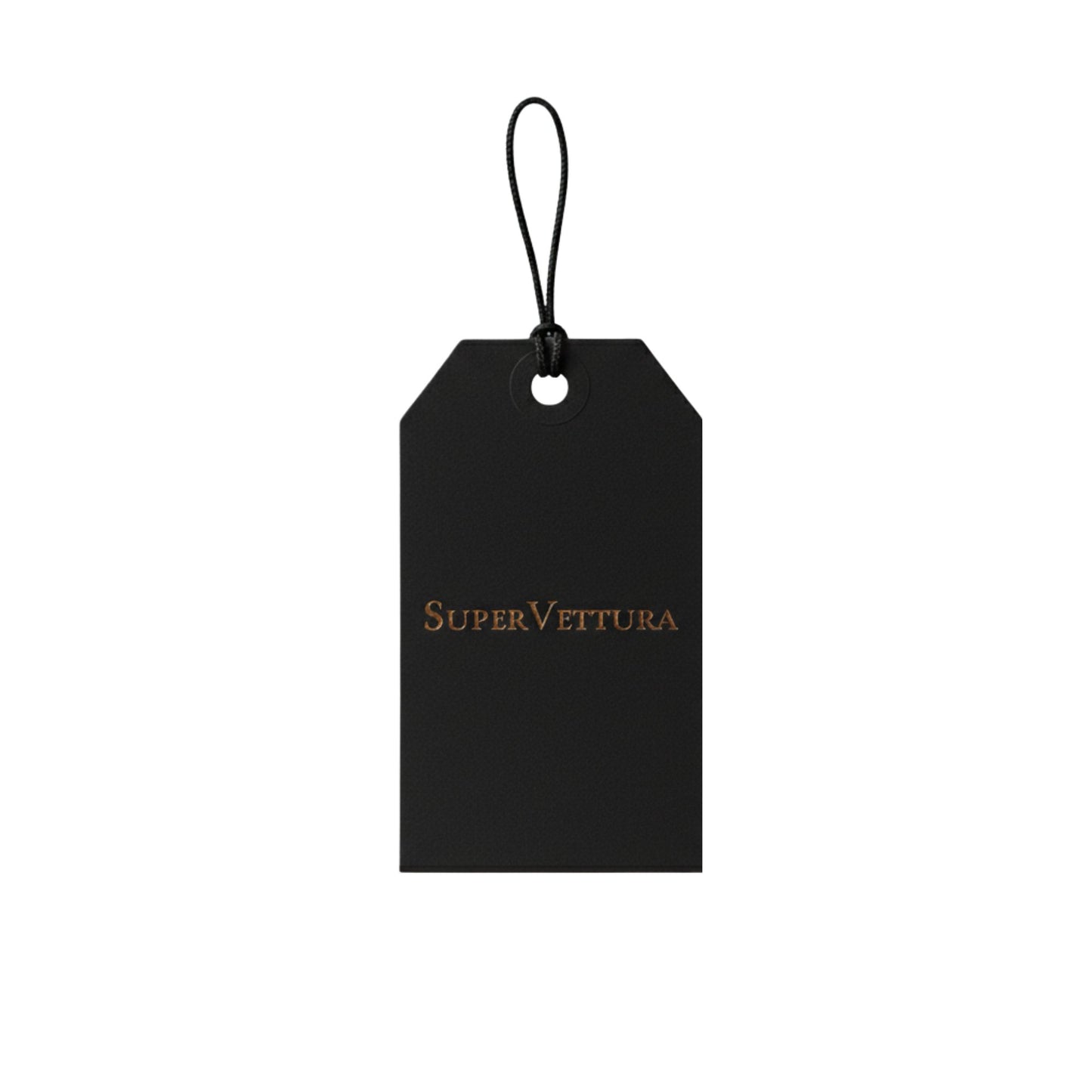 SuperVettura Black and Gold Luxury Gift Tag