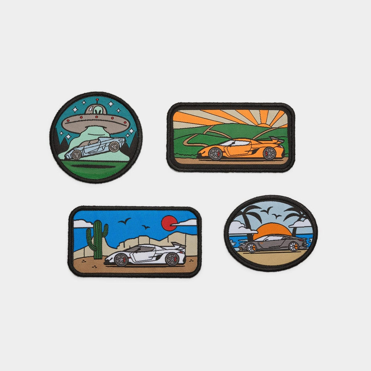 Set of Four Koenigsegg Adventure Patches