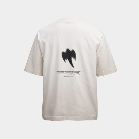 Koenigsegg Blurred Ghost Tee in Beige